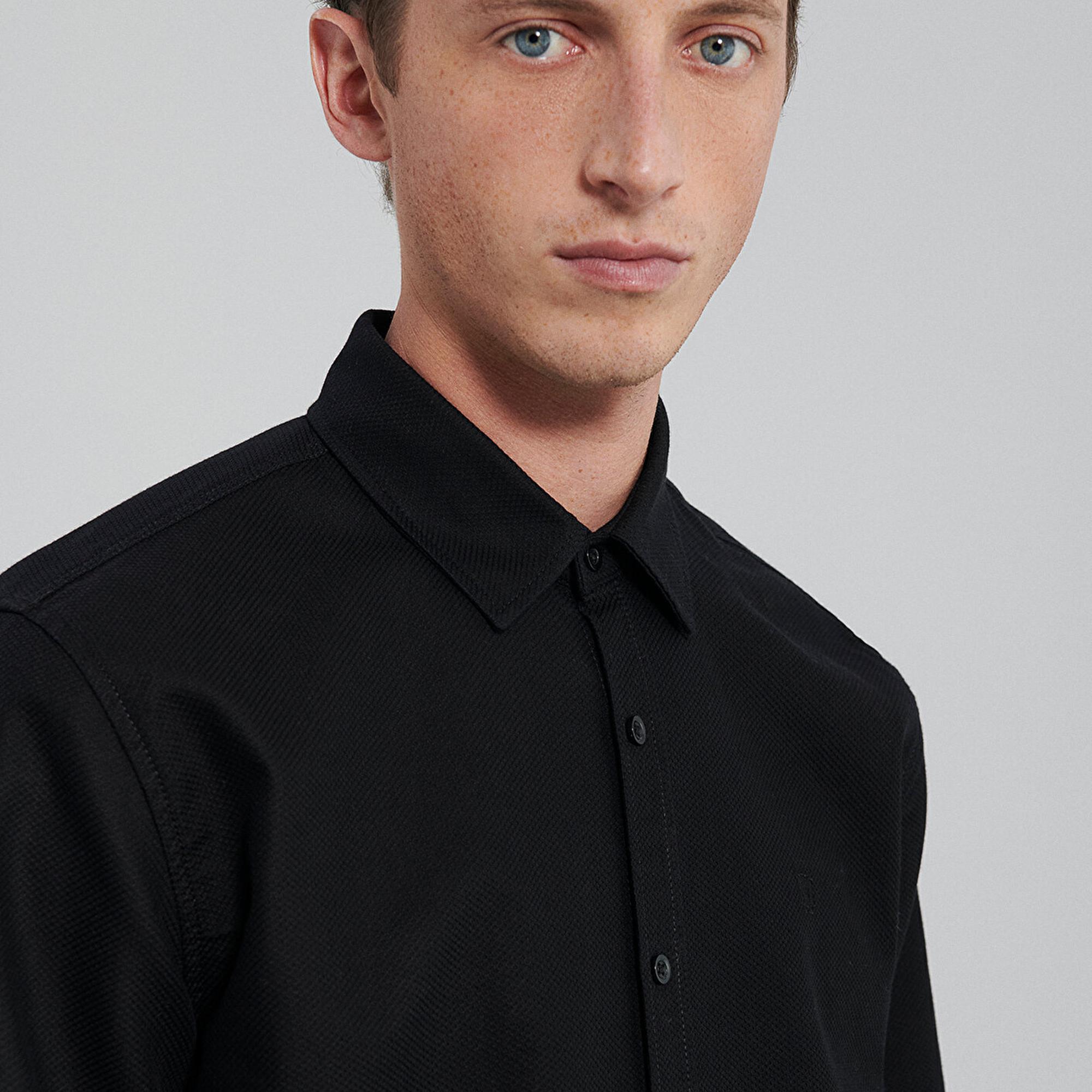 Mavi Siyah Gömlek Slim Fit / Dar Kesim 0210944-900