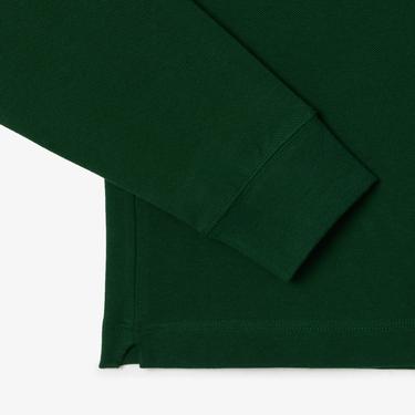  Lacoste Paris Erkek Regular Fit Uzun Kollu Haki Polo