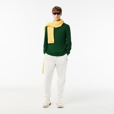  Lacoste Paris Erkek Regular Fit Uzun Kollu Haki Polo