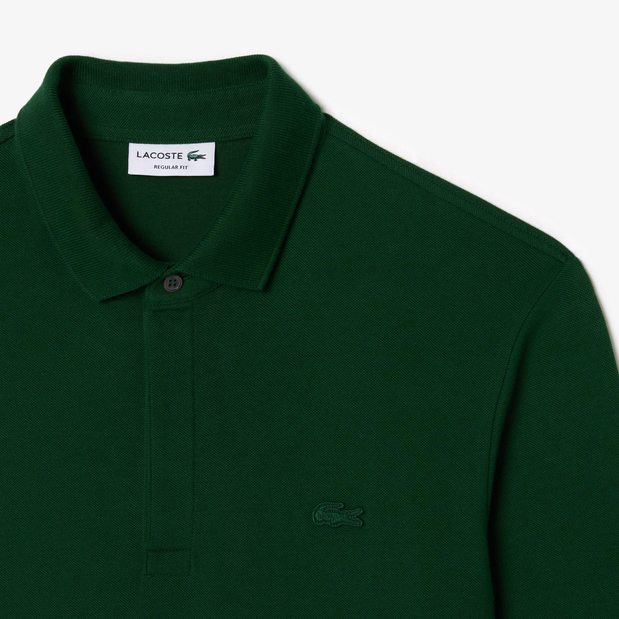 Lacoste Paris Erkek Regular Fit Uzun Kollu Haki Polo