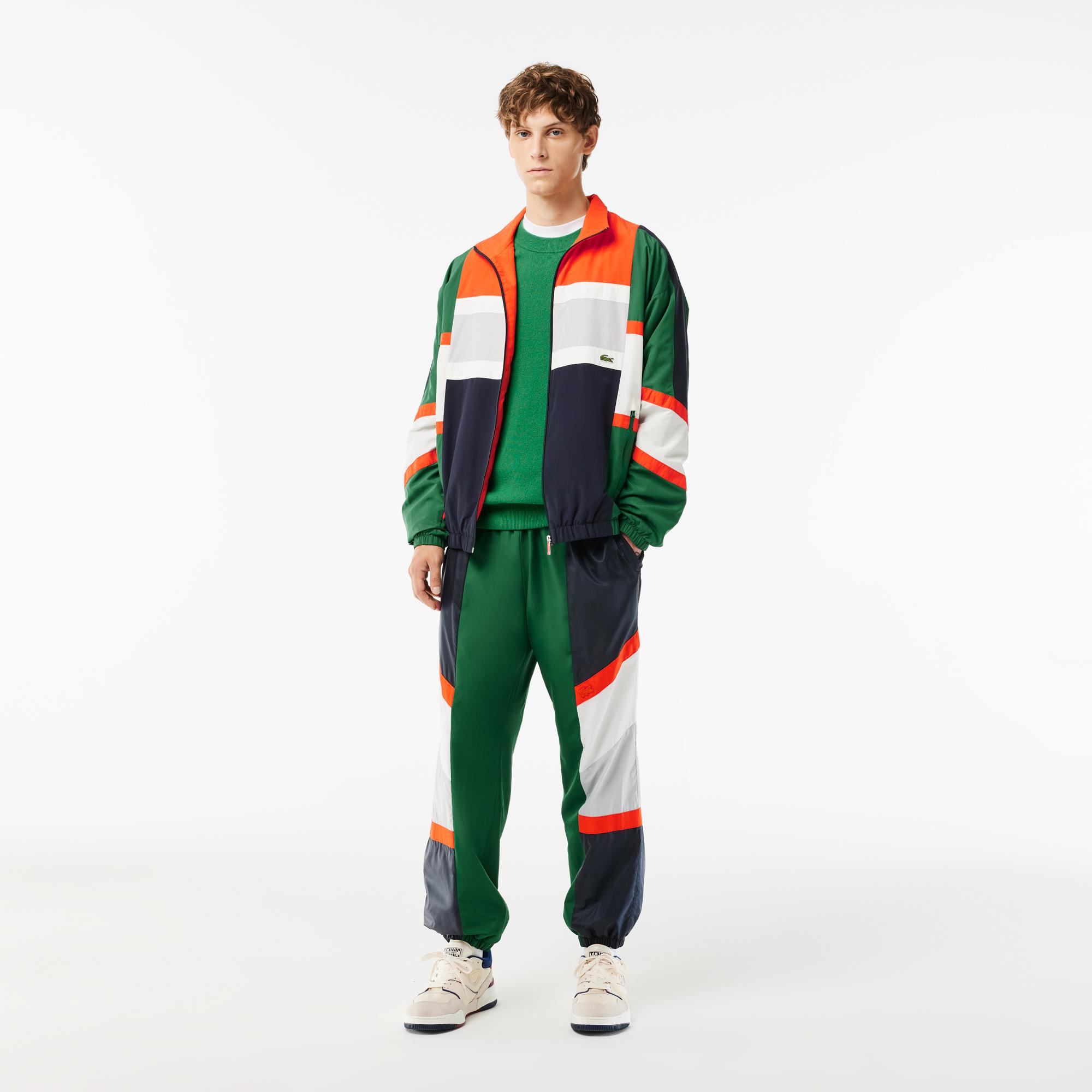 Erkek Relaxed Fit Renk Bloklu Renkli Eşofman Altı