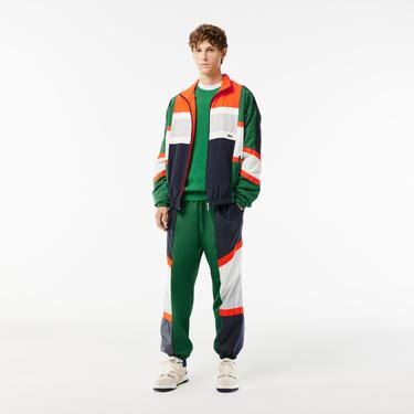  Erkek Relaxed Fit Renk Bloklu Renkli Eşofman Altı