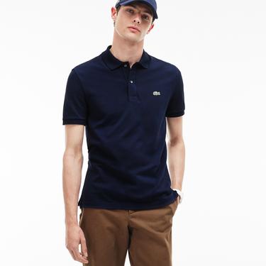 Lacoste L.12.12 Erkek Slim Fit Lacivert Polo