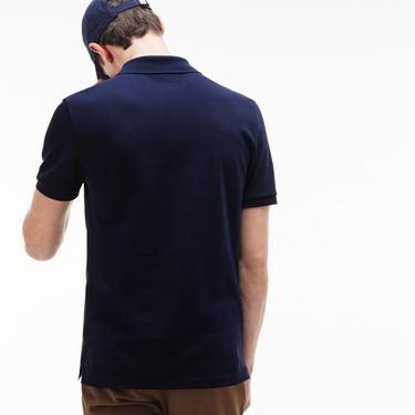  Lacoste L.12.12 Erkek Slim Fit Lacivert Polo