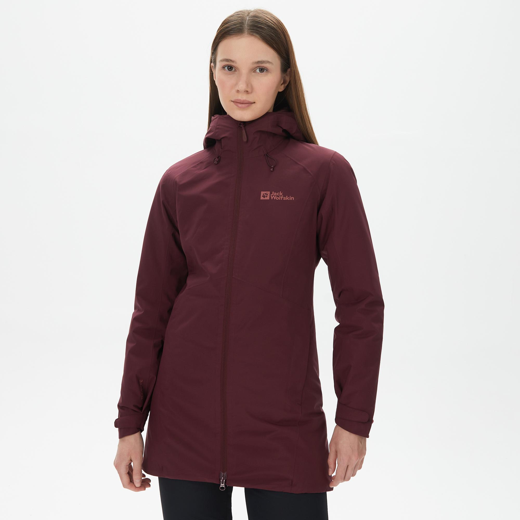 Jack Wolfskin Heidelstein Ins Kadın Bordo Outdoor Ceket