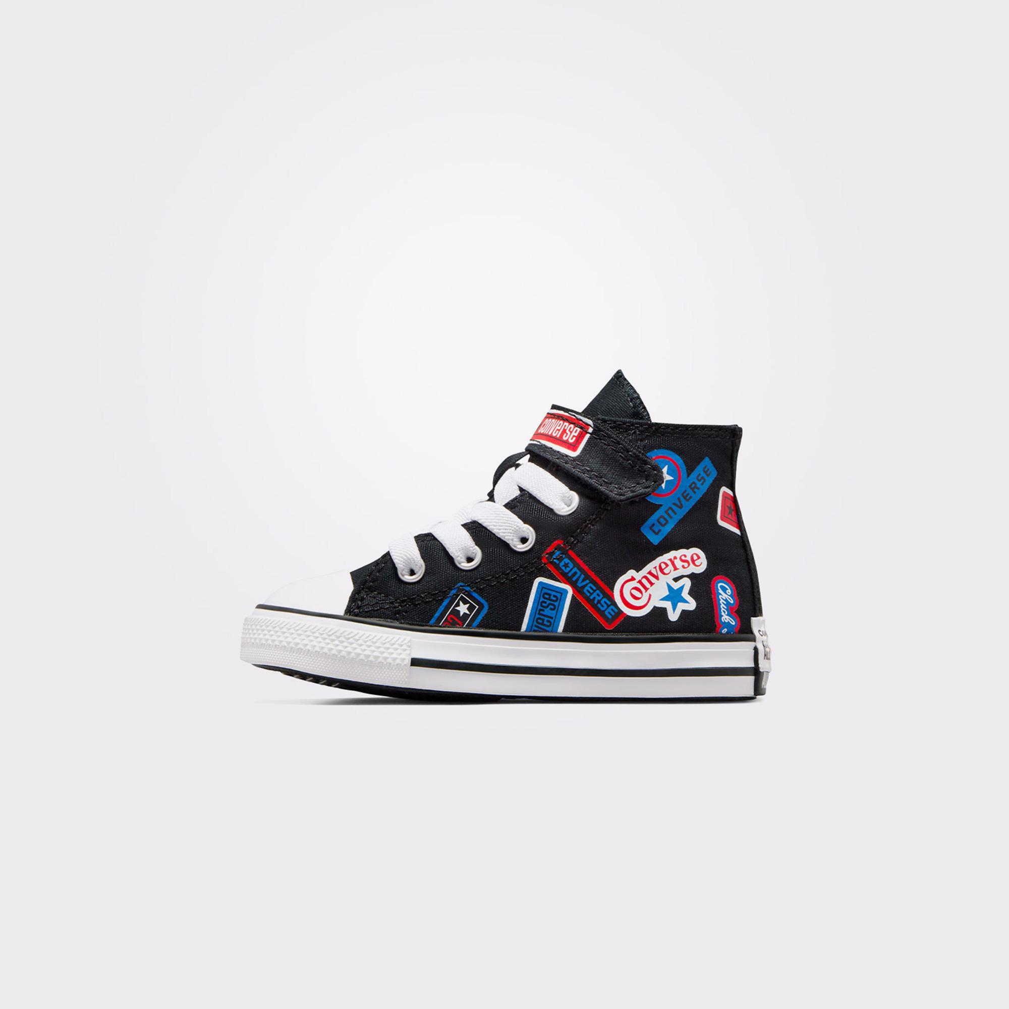 Converse Chuck Taylor All Star Easy On Stickers Çocuk Siyah Sneaker