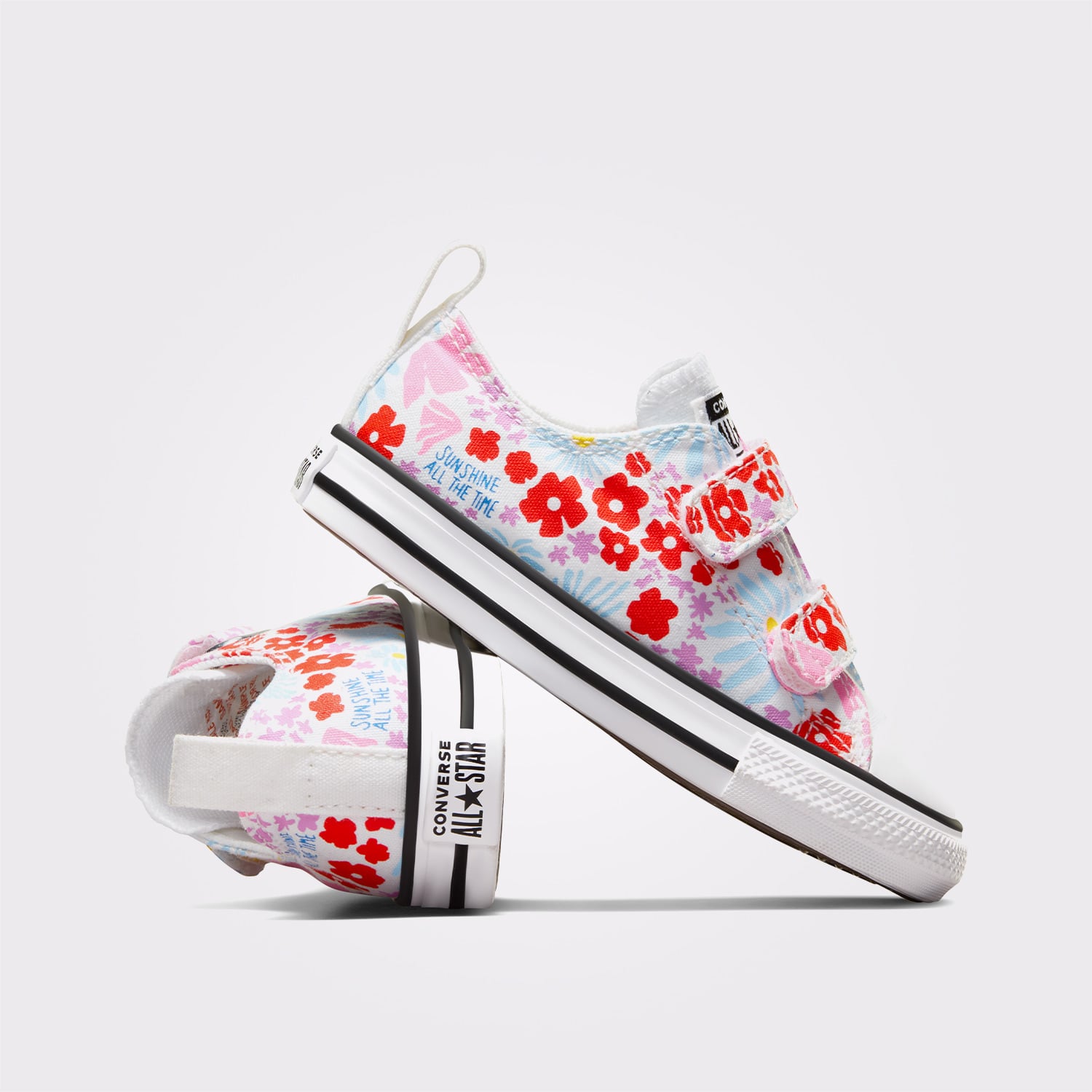 Converse Converse Beyaz Chuck Taylor All Star Easy On Floral Çocuk Renkli Sneaker | FashFed Beyaz - 4. görsel