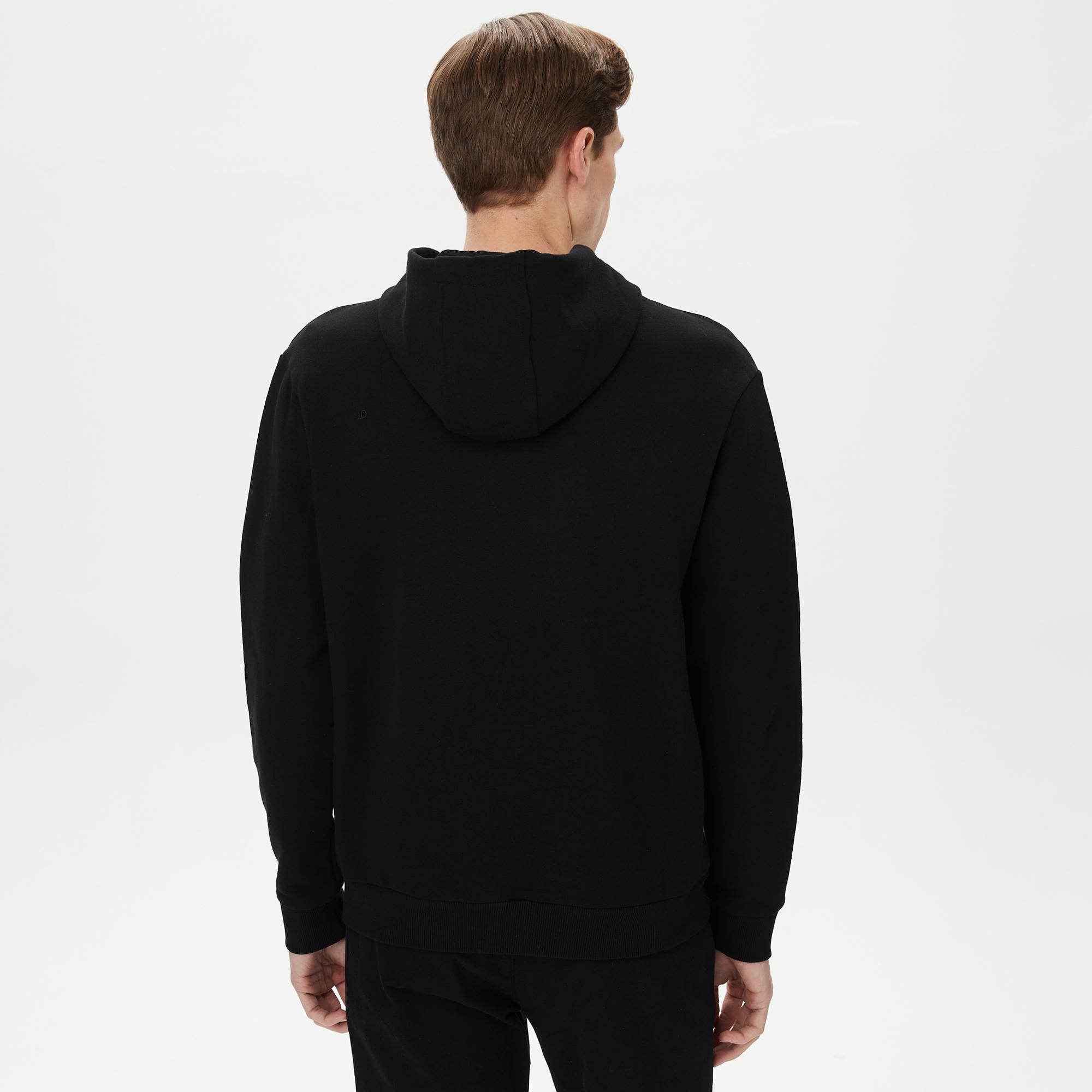 Nautica Erkek Siyah Standart Fit Sweatshirt