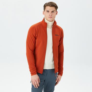  Jack Wolfskin Baiselberg Erkek Kiremit Rengi Polar Ceket