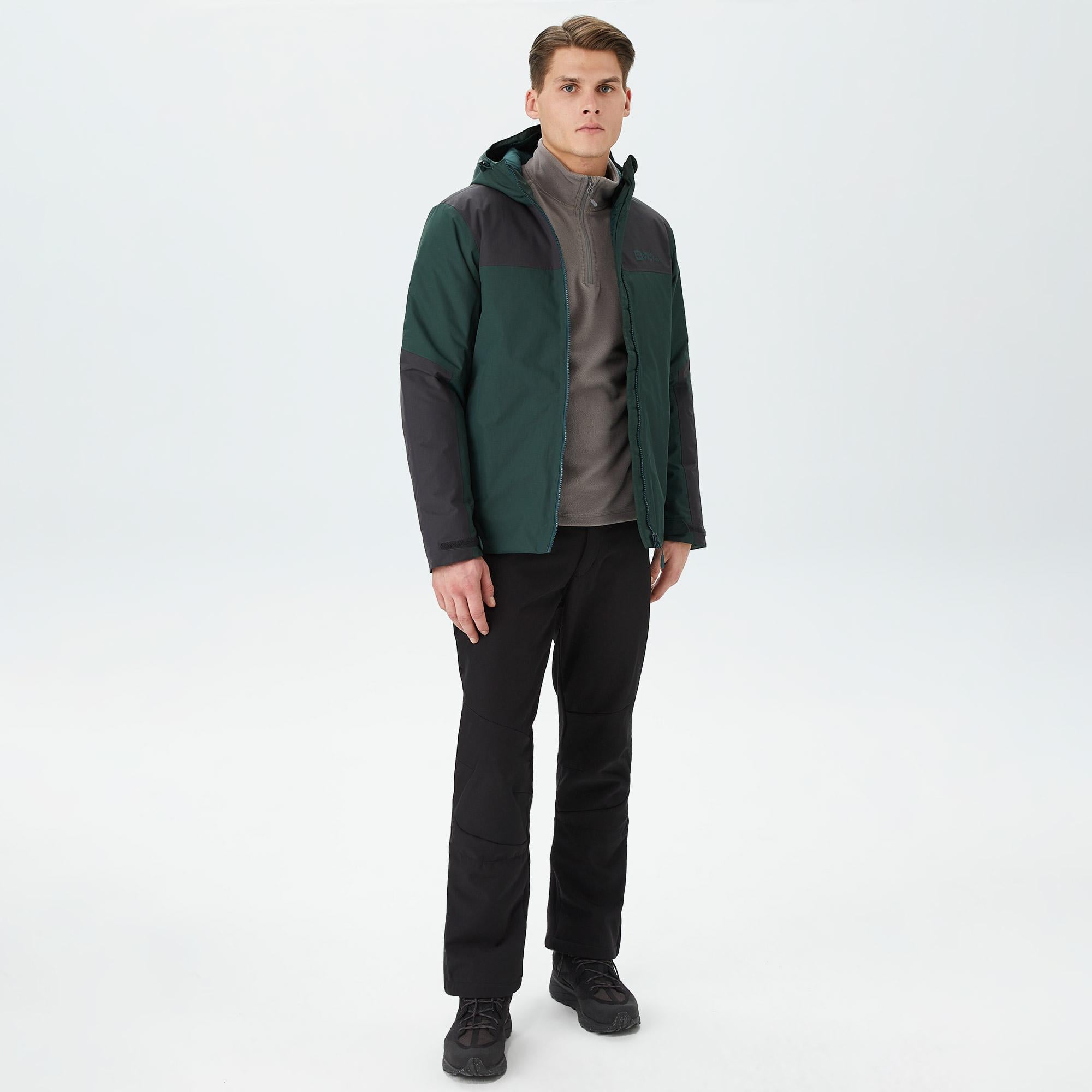 Jack Wolfskin Jasper Ins Erkek Yeşil Outdoor Montu