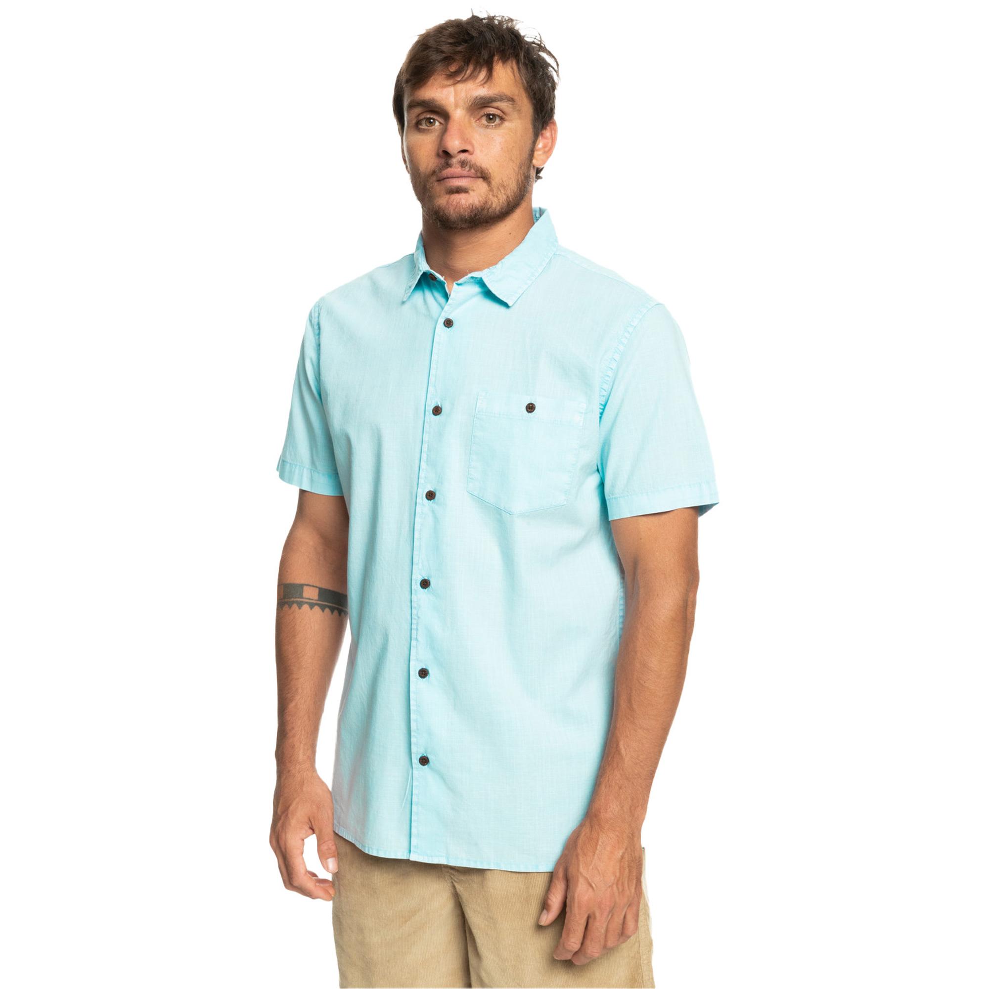 Quiksilver Erkek Gömlek Bolam M Mavi Günlük Giyim