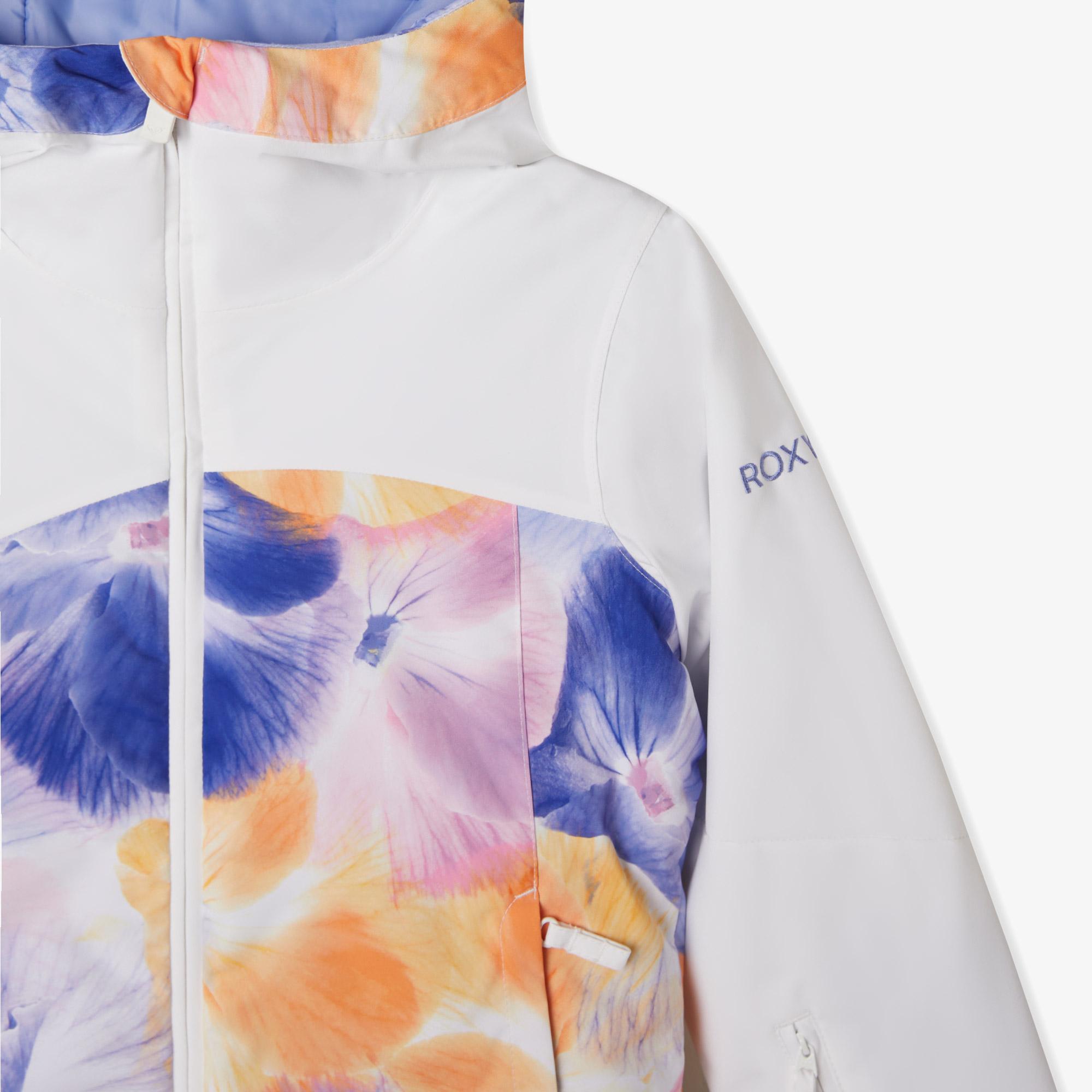 Roxy Greywood Girl Çocuk Beyaz Kayak Montu