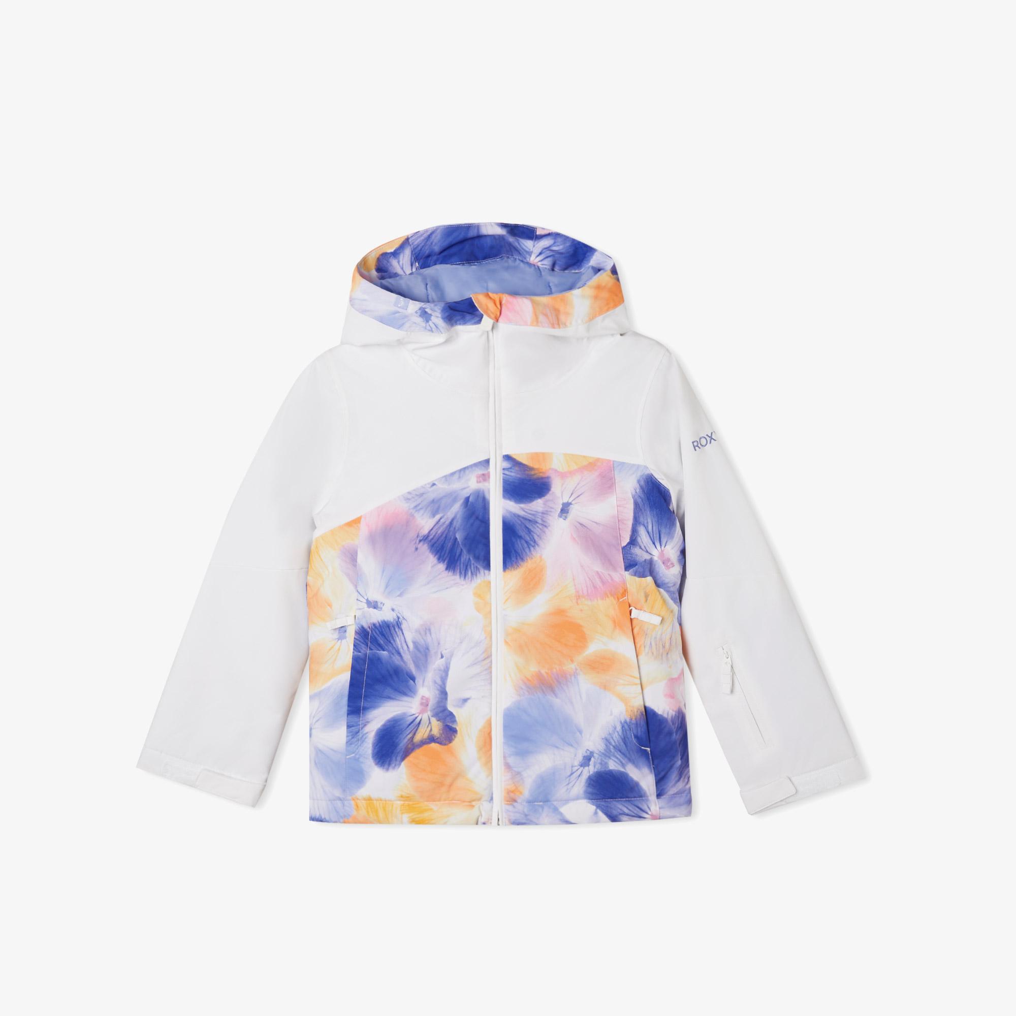 Roxy Greywood Girl Çocuk Beyaz Kayak Montu