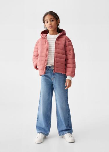  Mango Çocuk Kapitone Anorak Kiraz Kırmızısı