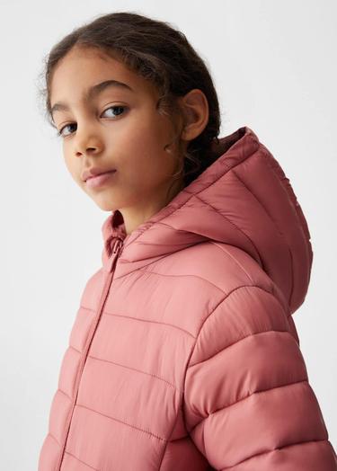  Mango Çocuk Kapitone Anorak Kiraz Kırmızısı