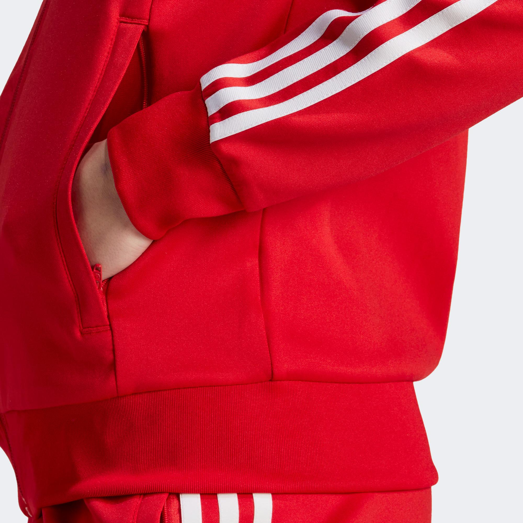 adidas Adicolor Classics Kadın Kırmızı Sweatshirt