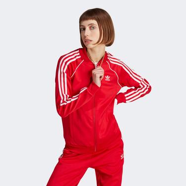  adidas Adicolor Classics Kadın Kırmızı Sweatshirt