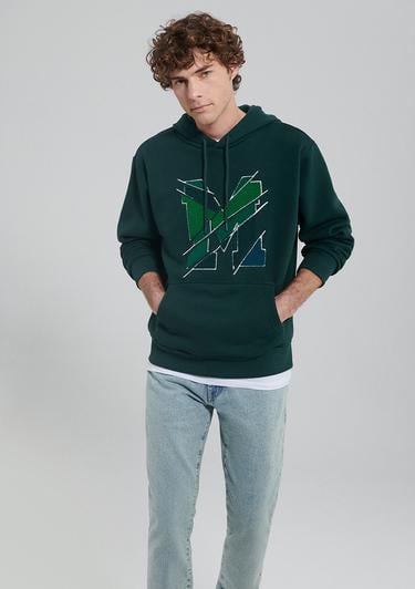  Mavi M Baskılı Yeşil Sweatshirt 0S10106-81570