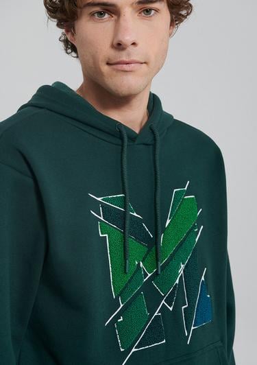  Mavi M Baskılı Yeşil Sweatshirt 0S10106-81570