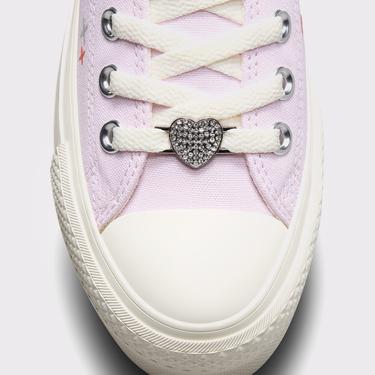  Converse Chuck Taylor All Star Lift Platform Y2K Heart Kadın Lila Sneaker