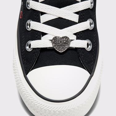  Converse Chuck Taylor All Star Y2K Heart Kadın Siyah Sneaker