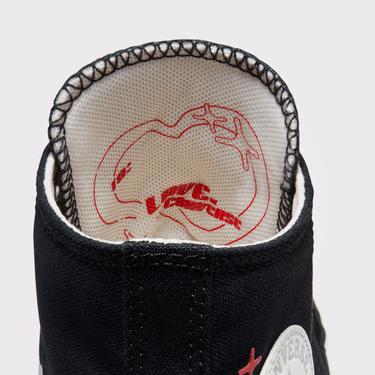  Converse Chuck Taylor All Star Y2K Heart Kadın Siyah Sneaker