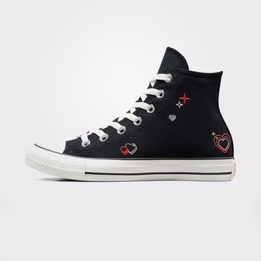  Converse Chuck Taylor All Star Y2K Heart Kadın Siyah Sneaker