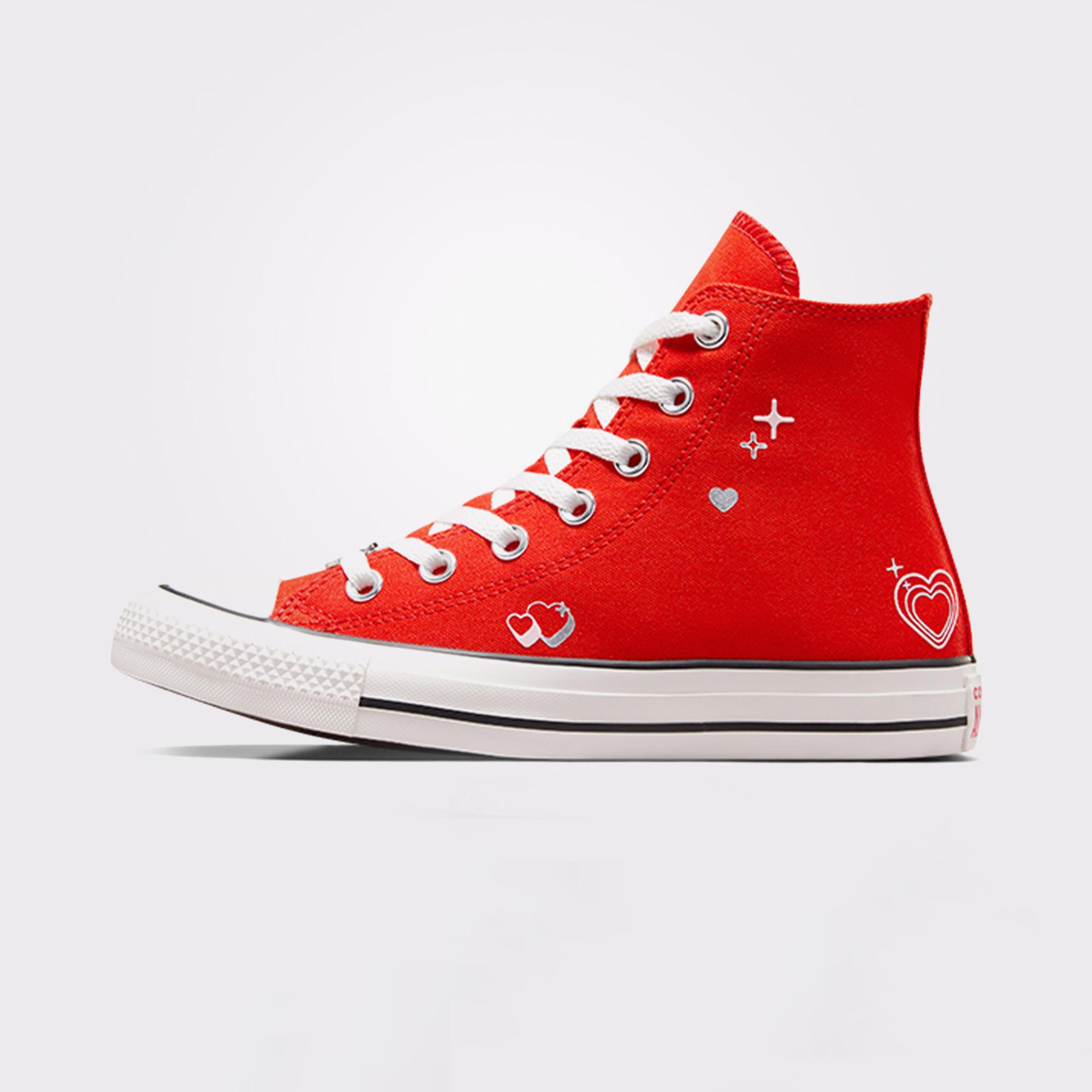 Converse Chuck Taylor All Star Y2K Heart Kadın Kırmızı Sneaker