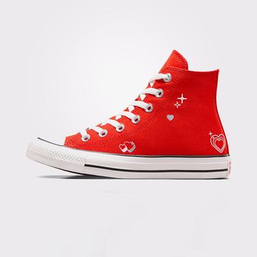  Converse Chuck Taylor All Star Y2K Heart Kadın Kırmızı Sneaker