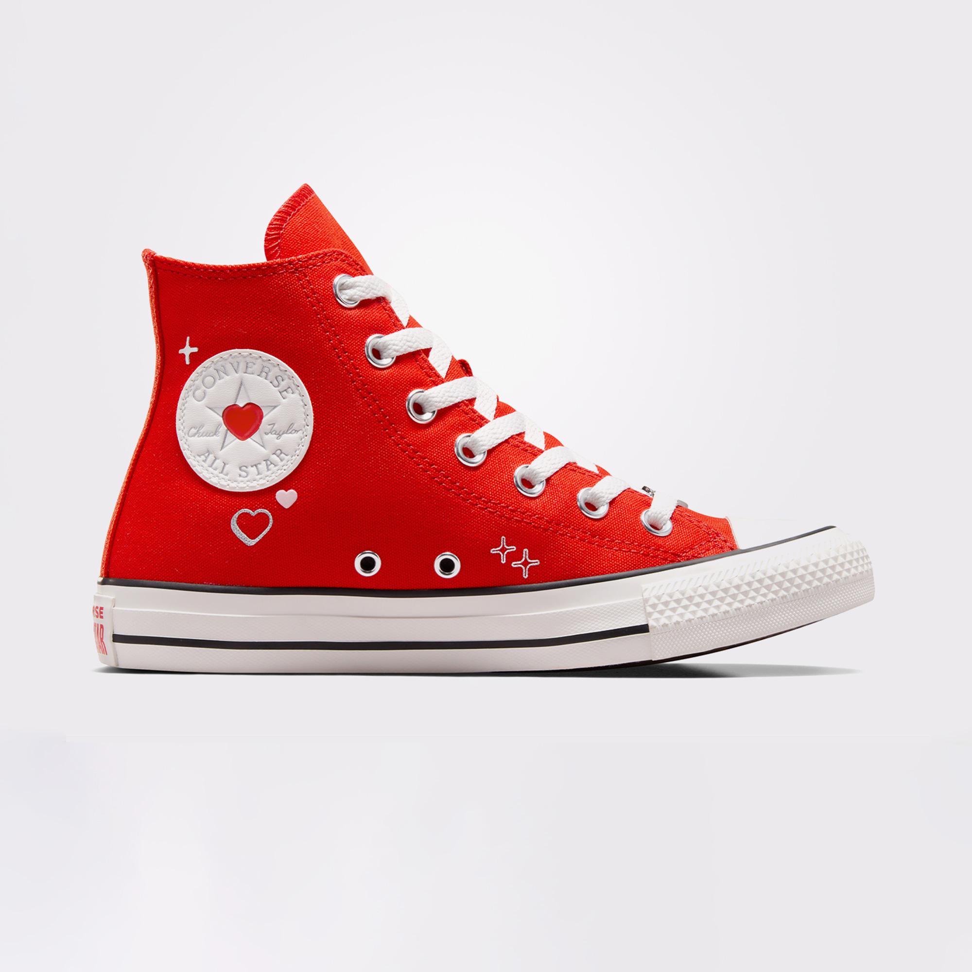 Converse Chuck Taylor All Star Y2K Heart Kadın Kırmızı Sneaker