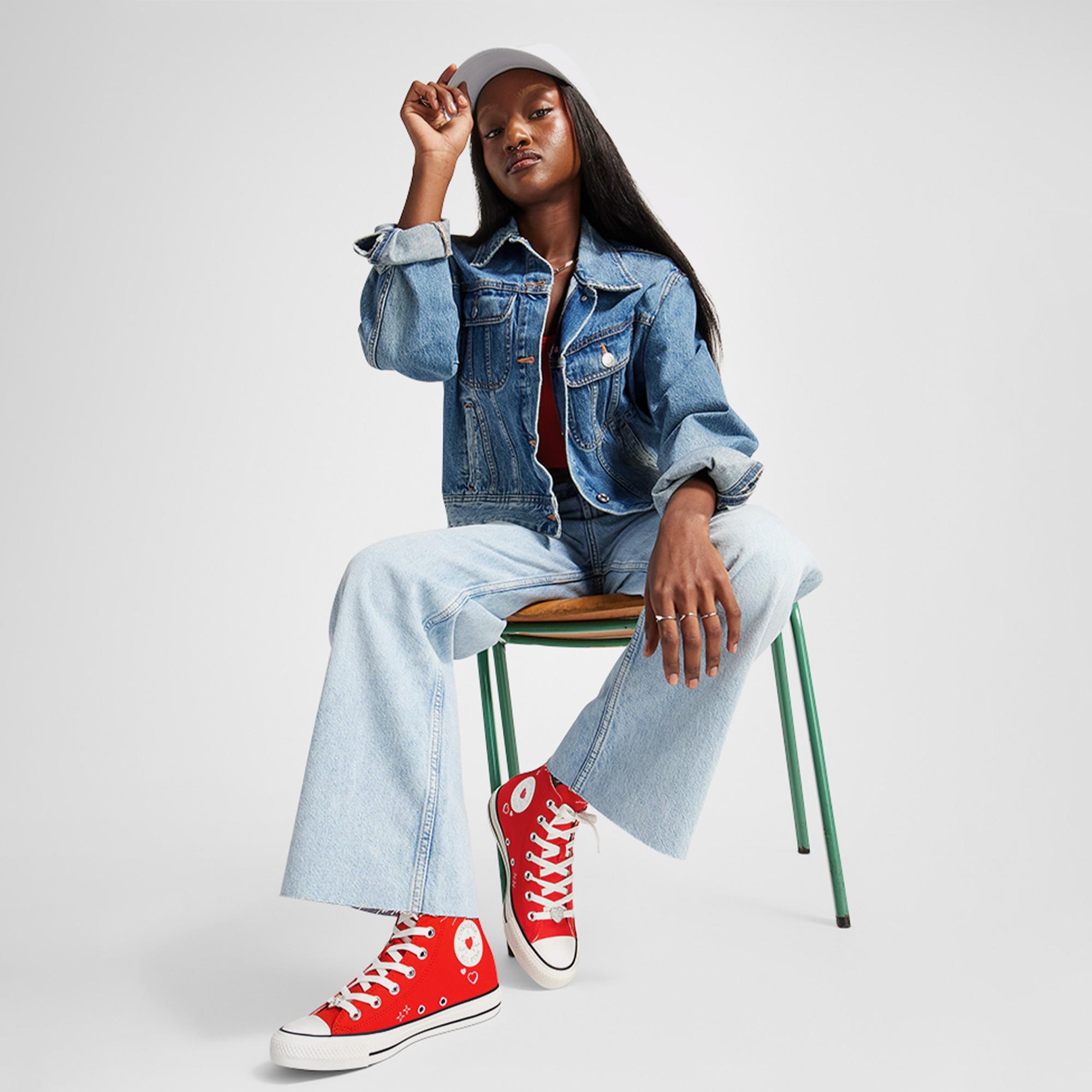 Converse Chuck Taylor All Star Y2K Heart Kadın Kırmızı Sneaker