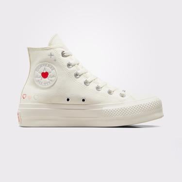  Converse Chuck Taylor All Star Lift Kadın Krem Platform Sneaker