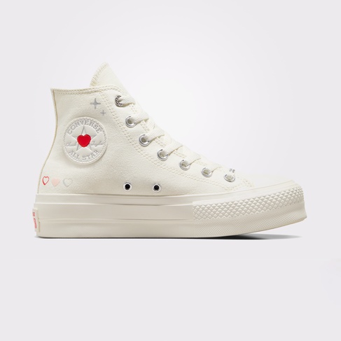  Converse Chuck Taylor All Star Lift Kadın Krem Platform Sneaker