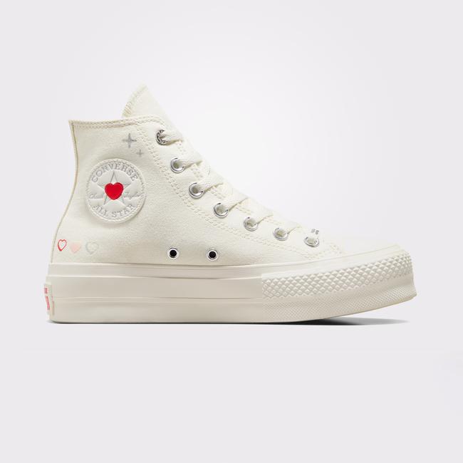  Converse Chuck Taylor All Star Lift Kadın Krem Platform Sneaker