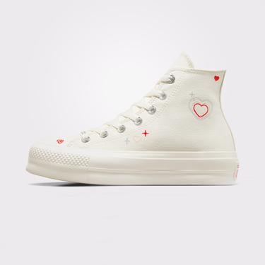 Converse Chuck Taylor All Star Lift Kadın Krem Platform Sneaker