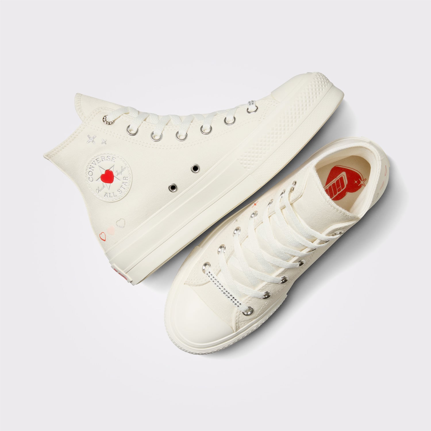 Converse Converse Chuck Taylor All Star Lift Kadın Krem Platform Sneaker | FashFed Krem - 4. görsel