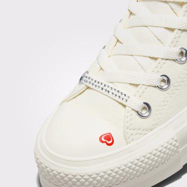  Converse Chuck Taylor All Star Lift Kadın Krem Platform Sneaker