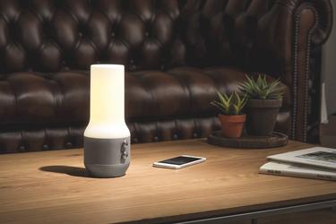  Lexon Terrace + Led Lamba-BT Hoparlör-
Powerbank Metalik Gri