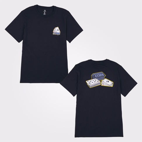  Converse Cons Card Skate Erkek Siyah T-Shirt