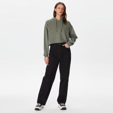  The Stay Line Lumi Pastoral Crop Kadın Yeşil Hoodie