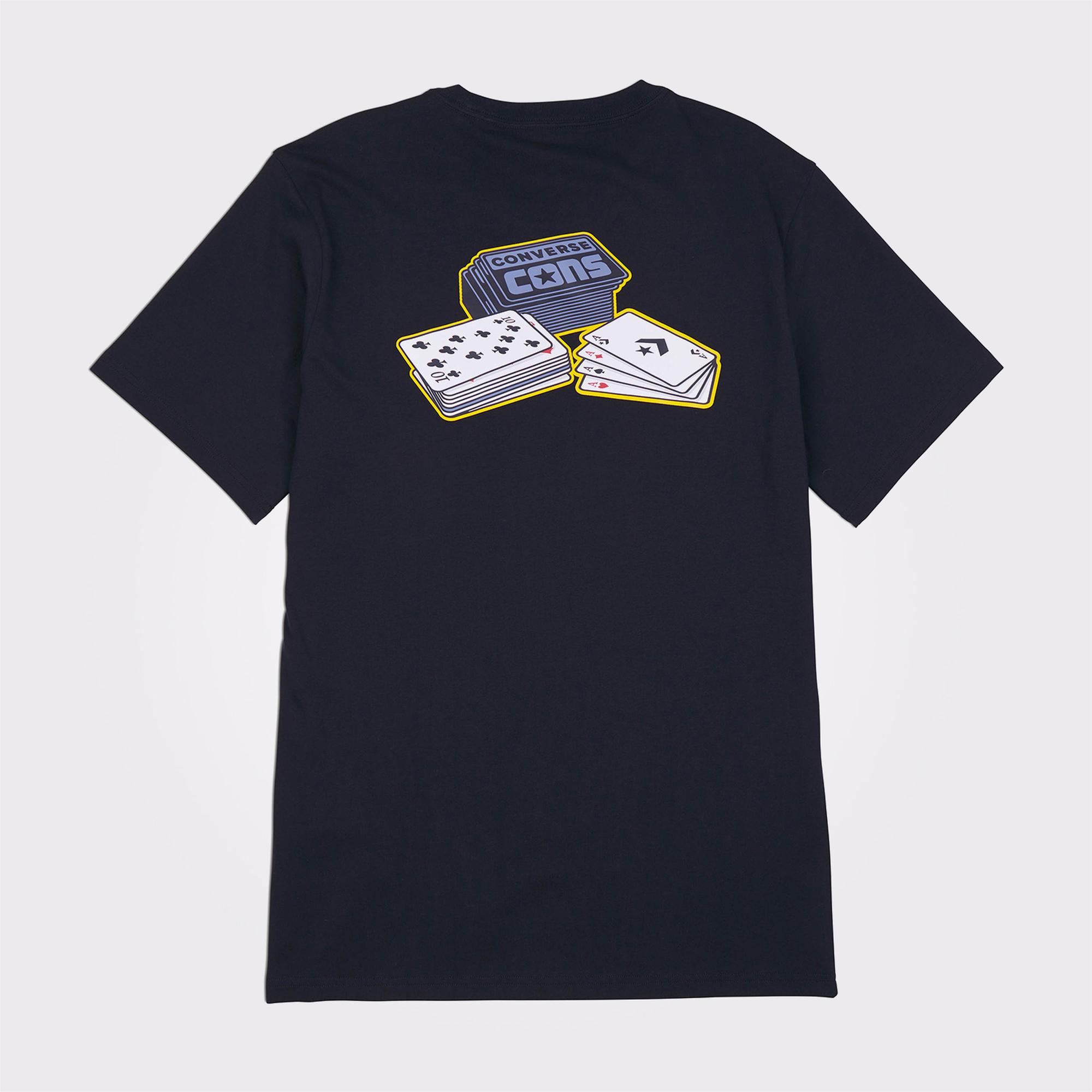 Converse Cons Card Skate Erkek Siyah T-Shirt
