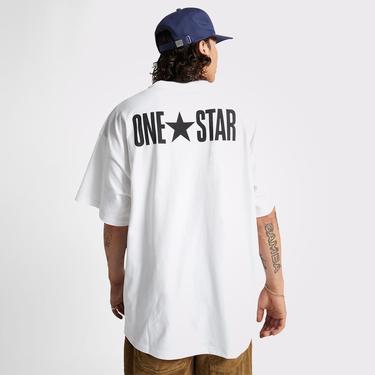  Converse One Star Erkek Beyaz T-Shirt