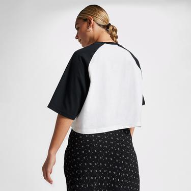  Converse Retro Cropped Kadın Beyaz T-Shirt