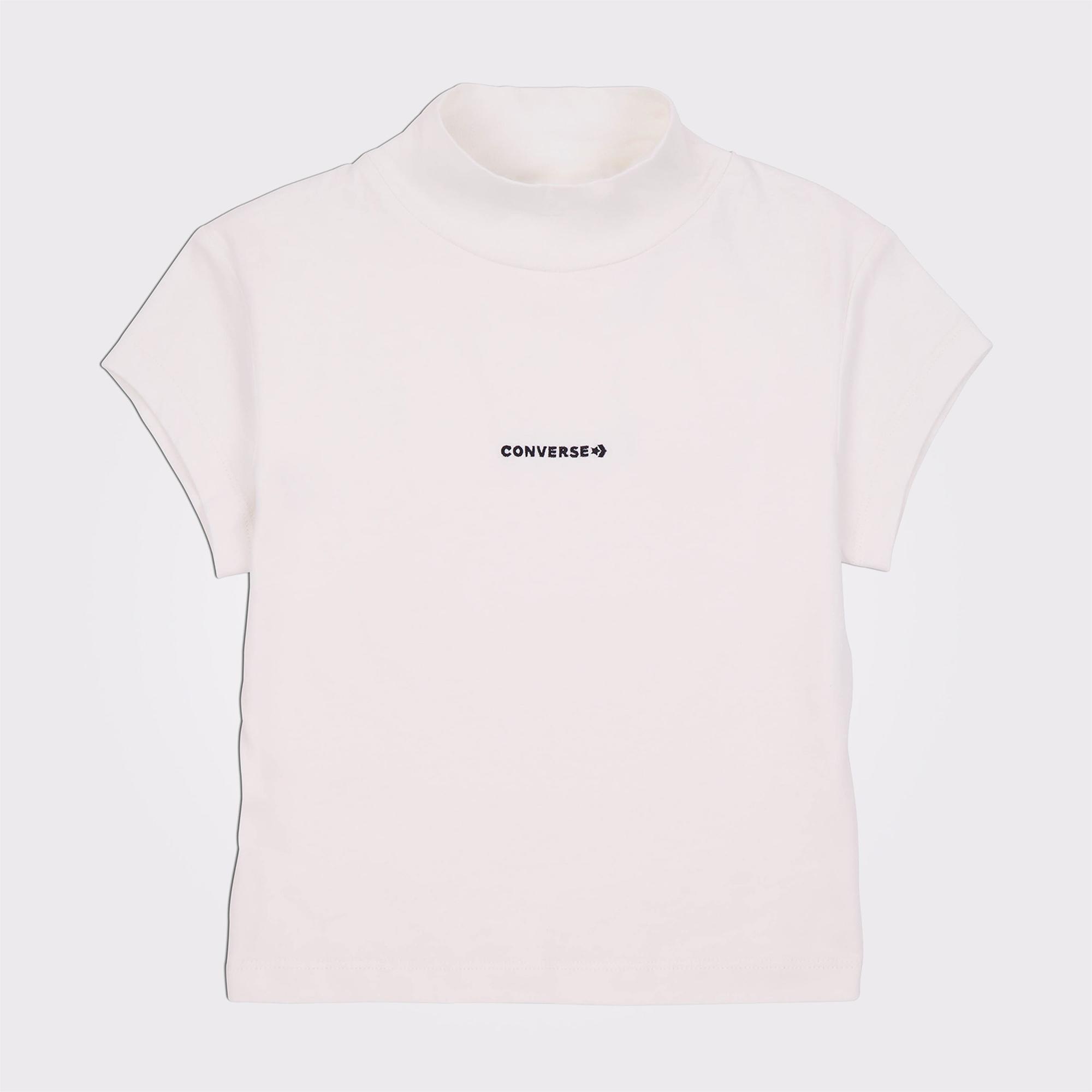 Converse Wordmark Kadın Krem Top T-Shirt