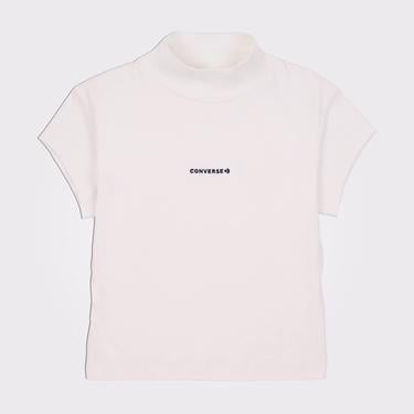  Converse Wordmark Kadın Krem Top T-Shirt