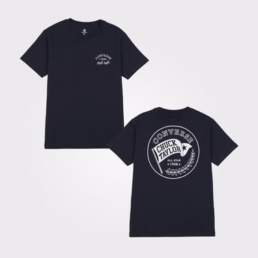  Converse Retro Flag Kadın Siyah T-Shirt