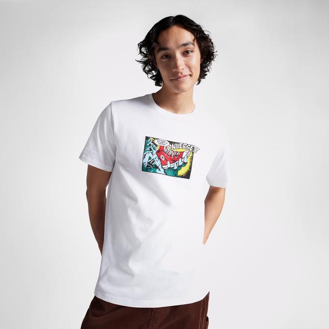  Converse Comic Erkek Beyaz T-Shirt