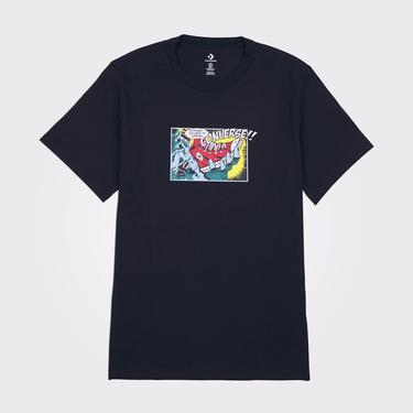  Converse Comic Erkek Siyah T-Shirt