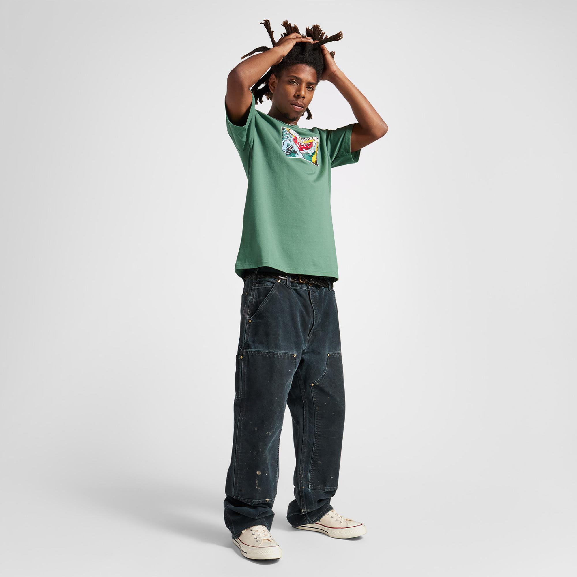 Converse Comic Erkek Yeşil T-Shirt