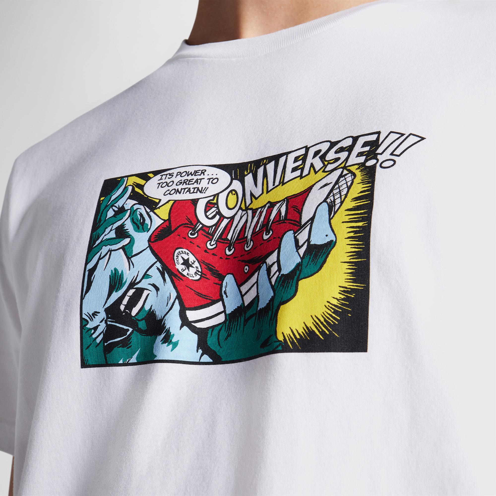Converse Comic Erkek Beyaz T-Shirt